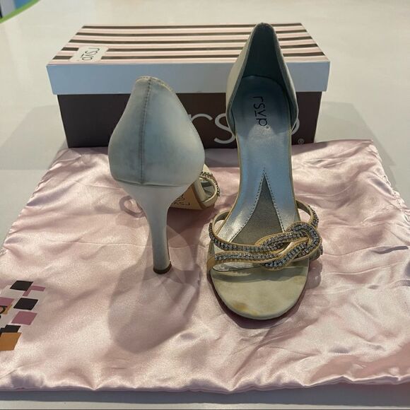 RSVP HIGH HEEL SANDAL w Chrystal details - Picture 7 of 12